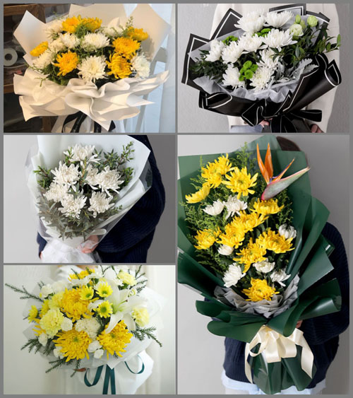 浙江省丽水松阳县玉岩镇白事花束代送